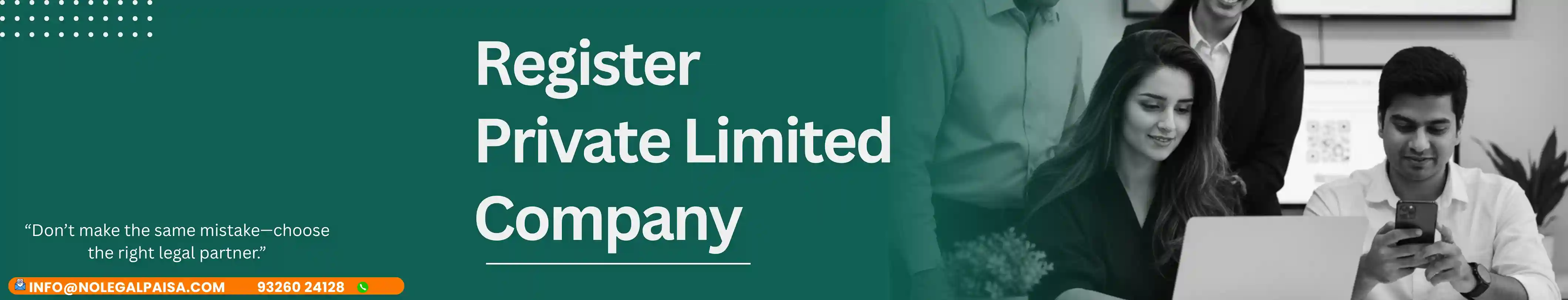 Register Private Limited Company Banner